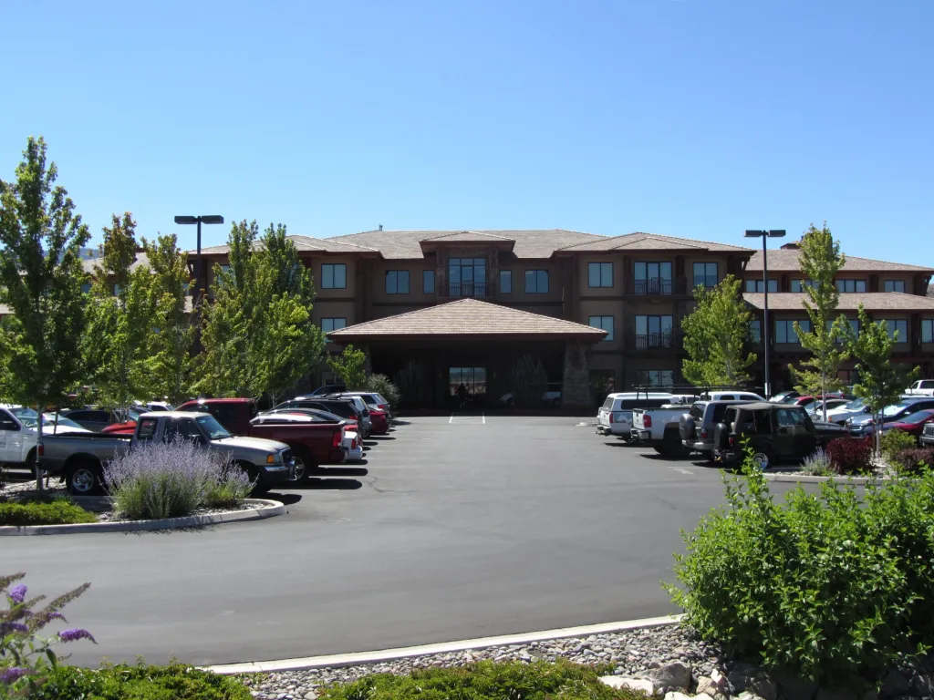 Office building and parking lot